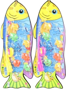 Gyermek horgászkészlet bottal, orsóval és 8 kis hallal