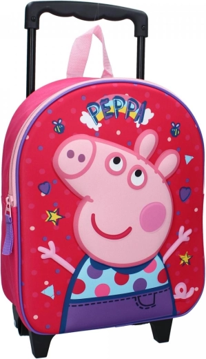 3D utazó hátizsák kerekekkel Peppa Pig