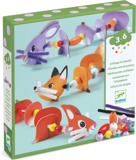 DJECO állatfűzős kreatív készlet