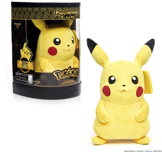 Pokémon Pikachu RealFX Puppetronic interaktív plüss báb