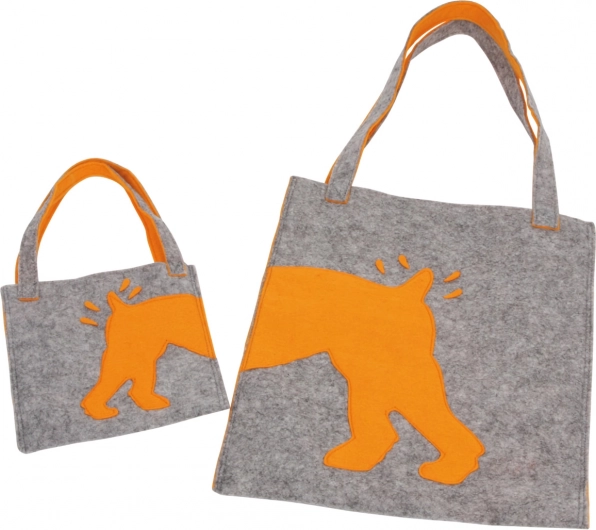 Small Foot filc táskák Struppi – 2 db-os szett