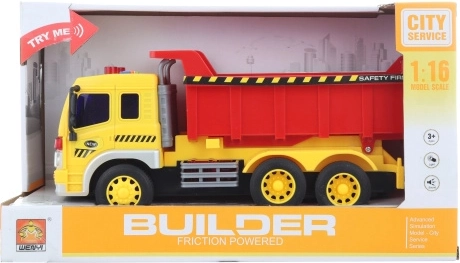 Elemes billenős teherautó fénnyel és hangokkal