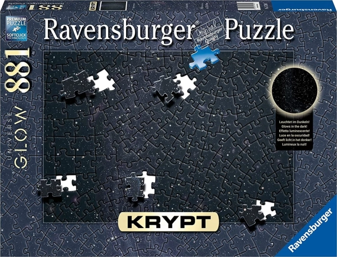 Ravensburger puzzle Krypt Universe Glow 881 darab