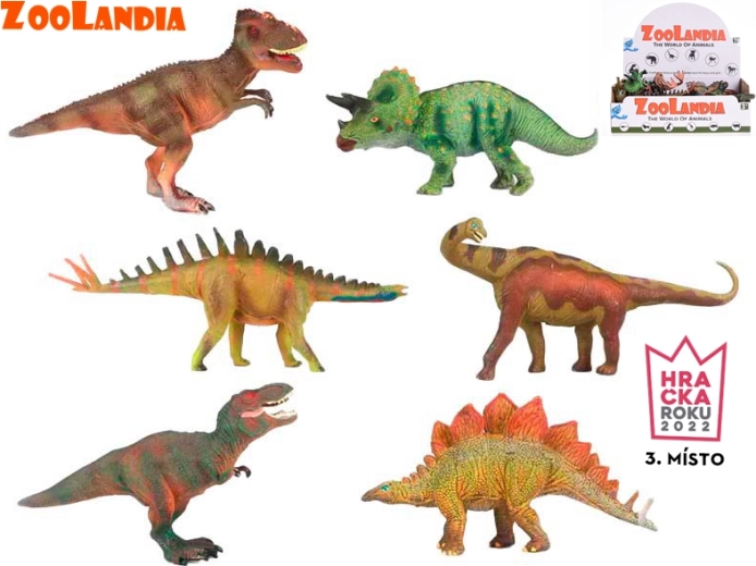 Zoolandia dinoszaurusz figurák 15–18 cm, 6 féle készlet