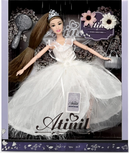 Anbibi virágos baba Nikolka 28 cm