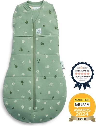 ErgoPouch pólya és hálózsák 2 az 1-ben Cocoon Sweet Orchard 2,5 TOG (0–3 hónap, 3–6 kg)