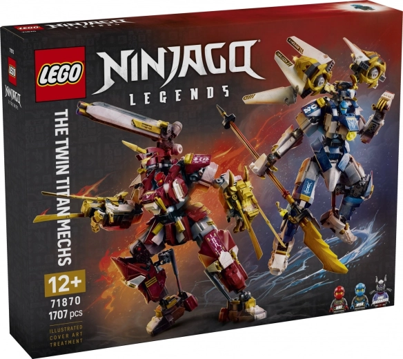 LEGO NINJAGO Legends Közeli titán mech páros