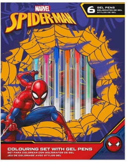 Kreatív készlet MARVEL SPIDER-MAN – jegyzetfüzet és zselés tollak