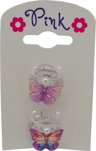 2 darab pillangó alakú hajcsipesz készlet