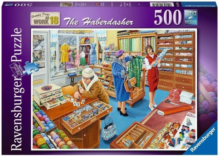 Ravensburger puzzle Happy Days at Work: rövidáru 500 darab