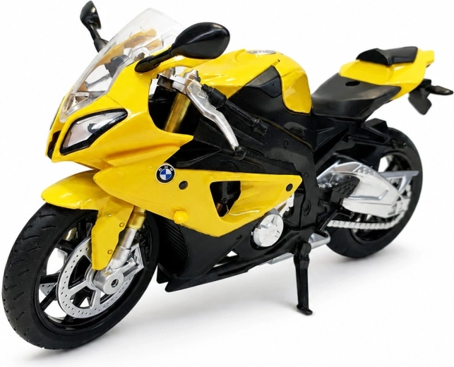 MSZ BMW S1000 RR sárga motorkerékpár modell 1:12 - 1 db