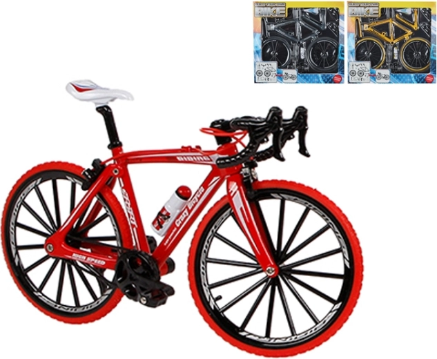 Fém versenykerékpár-építő készlet, 19,5 cm