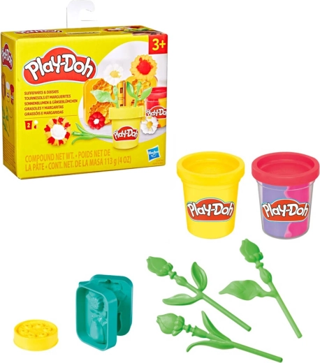 Hasbro Play-Doh kis virágok kreatív készlet gyurmával – 1 db