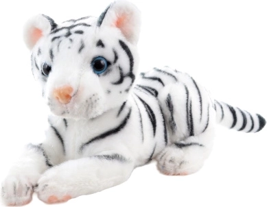 Fehér plüss tigris 21 cm
