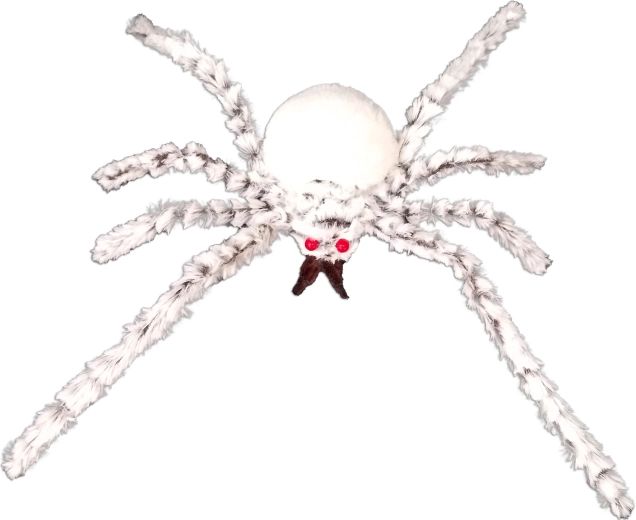 Party kellék – fehér pók, 60 cm