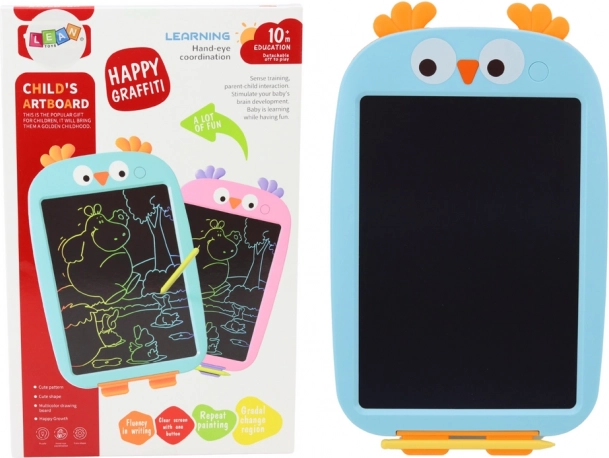 Rajzolós tablet Madárka motívummal, kék