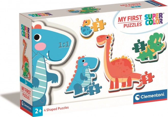 Clementoni az első dinoszaurusz puzzle-m 4 az 1-ben