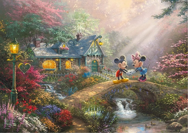 Puzzle fém dobozban Mickey & Minnie 500 darabos