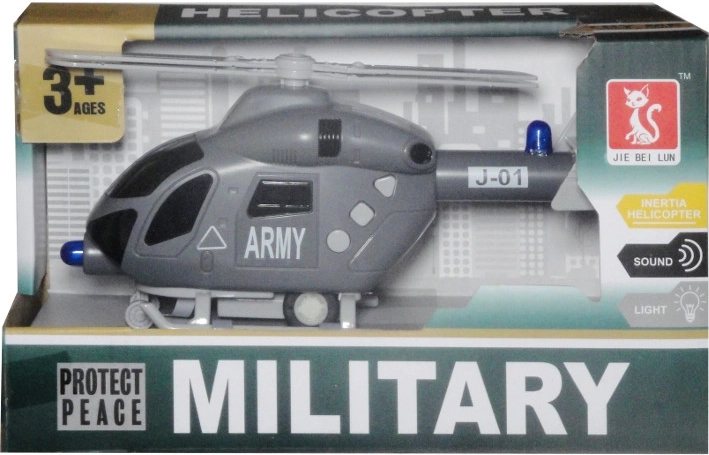 Műanyag mentőhelikopter fénnyel és hangokkal