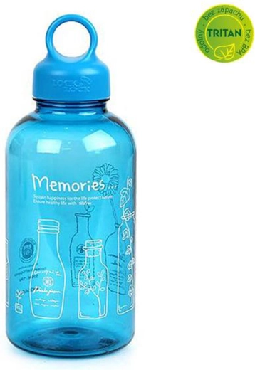 Bisfree Loop műanyag vizespalack 530 ml kék