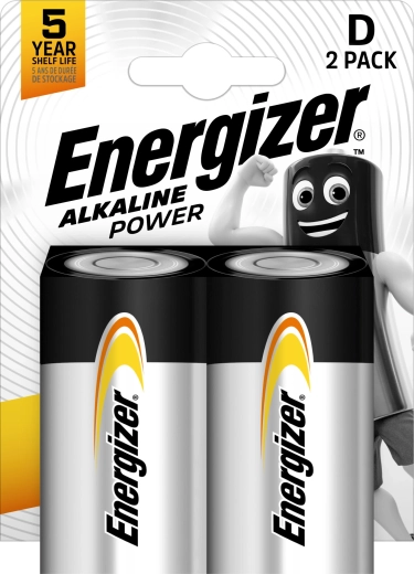 Energizer Alkaline Power D alkáli elemek, 2 db