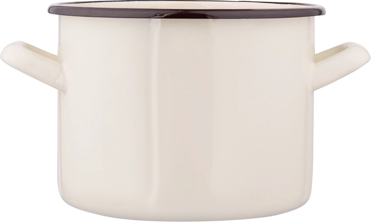 Silesia zománcozott lábas 2,2 l, 16 cm, krémszínű