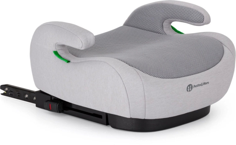 Petite & Mars Optimus Pro i-Size Air ülésmagasító Gentle Grey 125–150 cm