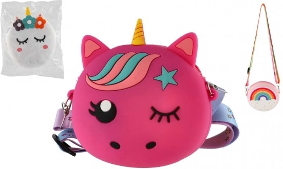 Gyerek szilikon pénztárca zsinórral - különböző színek