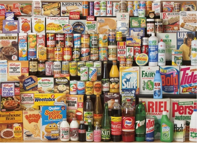 Puzzle GIBSONS 1980-as év Bevásárlókosár 1000 darab