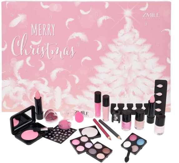 Traditional Pink and Fluffy adventi naptár – 24 meglepetésből álló kozmetikai szett