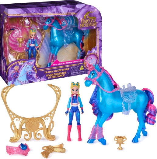 Unicorn Academy Isabel és River – világító unikornis babával és kiegészítőkkel