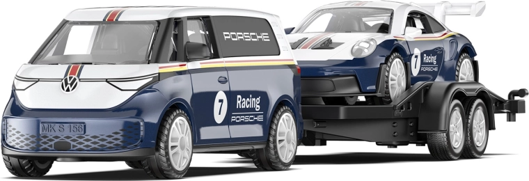 Siku Super VW ID. Buzz utánfutóval és Porsche 911 GT3 RS-sel