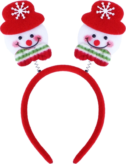 Karácsonyi hajpánt hóemberekkel