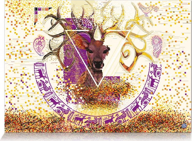 Szerencse szarvas puzzle 300 darab