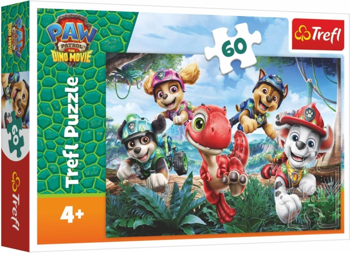 Mancs Őrjárat (Paw Patrol) Dino Movie – Dínómentés puzzle, 60 darabos