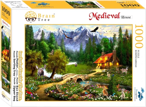 Puzzle Brain Tree - Hegyi faház 1000 darab