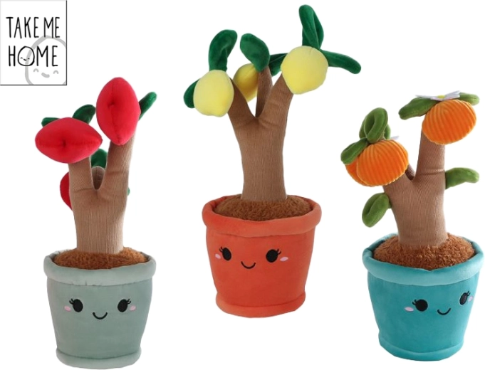 Pihe-puha gyümölcsfa plüss TAKE ME HOME babáknak (narancsfa, almafa, citromfa) 27 cm