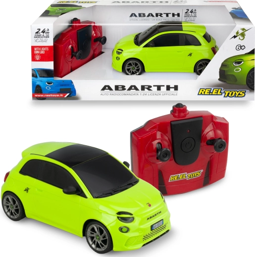 RC autó Abarth 500e 1:24 távirányítós, zöld - 1 db