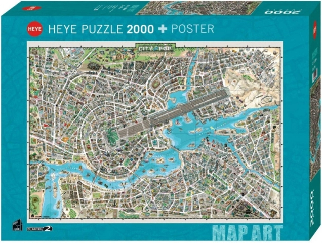 HEYE puzzle 2000 darab – a zene városa