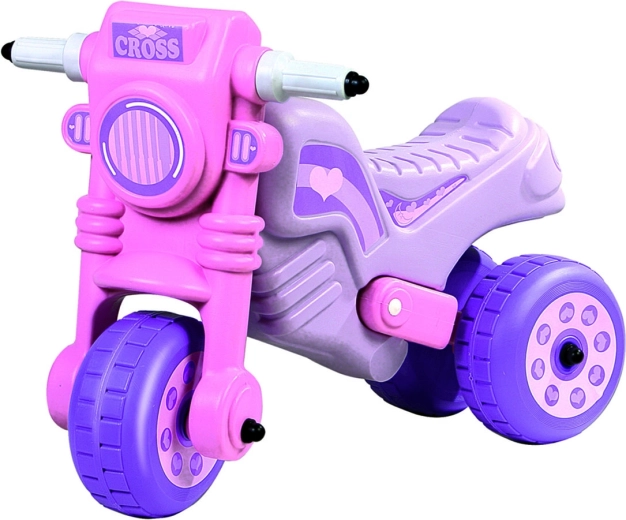 Rózsaszín futóbicikli Cross Motor 1 59 × 38 × 45 cm