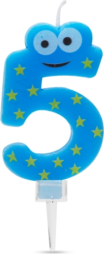 5-ös szám alakú tortagyertya