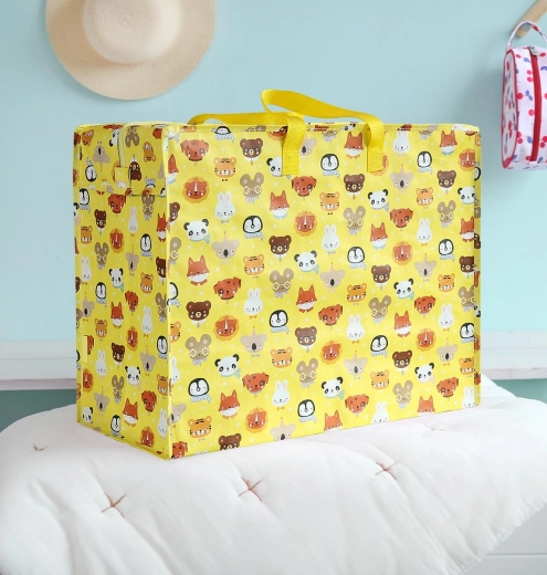 A Little Lovely Company - XL tároló táska állati barátokkal