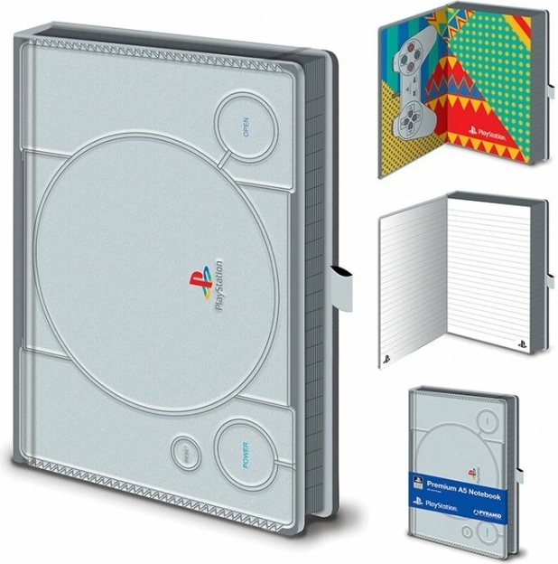 Prémium vonalas A5-ös jegyzetfüzet PLAYSTATION PS1