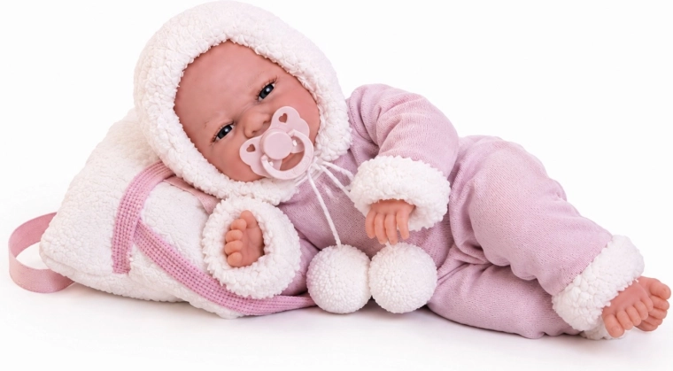 Clara - realisztikus baba csecsemő mozgó funkcióval és puha testtel