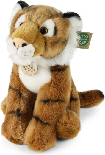 Rappa ülő plüss tigris 30 cm, környezetbarát