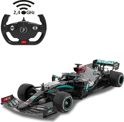 RC Mercedes-AMG F1 W11 EQ Performance modell 1:12 méretarányban, fekete