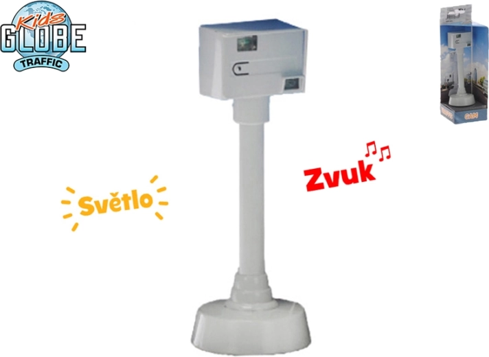 Kids Globe Traffic gyerek sebességmérő radar 12 cm fénnyel és hanggal