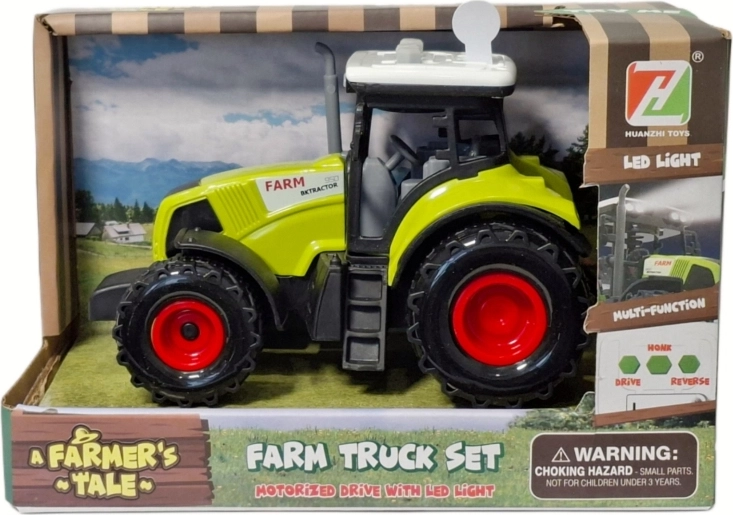Traktor fénnyel és hanggal