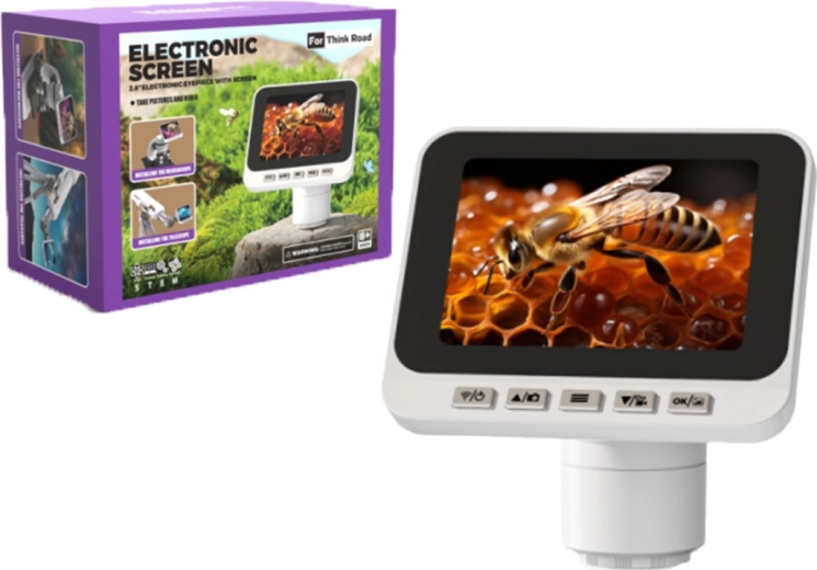 Digitális elektronikus okulár 2,8"-os LCD-vel és Wi‑Fi-vel mikroszkópokhoz és távcsövekhez