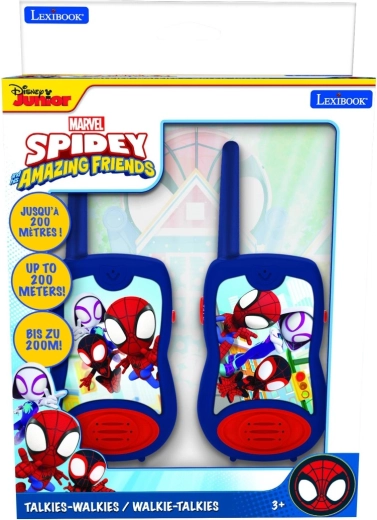 LEXIBOOK Spidey gyerek walkie-talkie-k, 200 m hatótávval